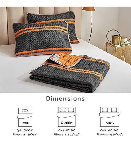 Edredón Boho Moderno Flysheep King, 3 Pzs Naranja Brillante