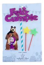 Comprar Adorno De Torta Cake Topper Masha Y El Oso Feliz Cumple