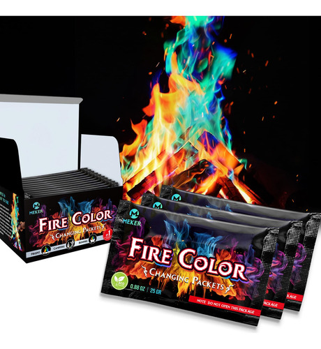 Meker Paquetes De Cambio De Color De Fuego Hogueras Fogatas