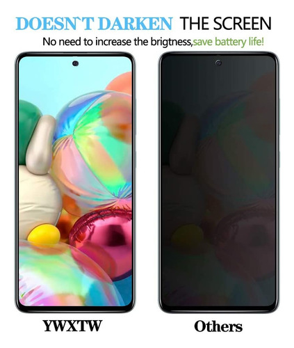 2piezas Mica Privacidad Cristal Templado Para Samsung Galaxy A32 4g
