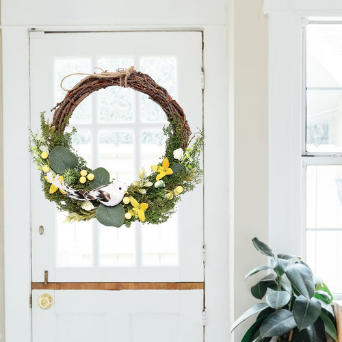 Guirnaldas Photo Props Decor Garland Rattan Flores Pájaros