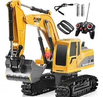 Comprar Excavadora Control Remoto Recargable Rc Carros Juguetes 1:24
