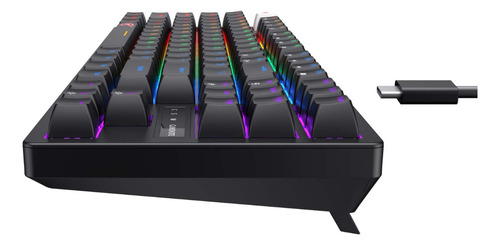 Teclado mecânico para jogadores com luzes RGB KB892l Havit