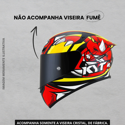 Capacete Kyt Tt-course Rhino C/ Spoiler Super Queimão