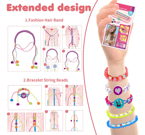 Sinuje Kit De Fabricación De Pulseras De La Amistad Para N.