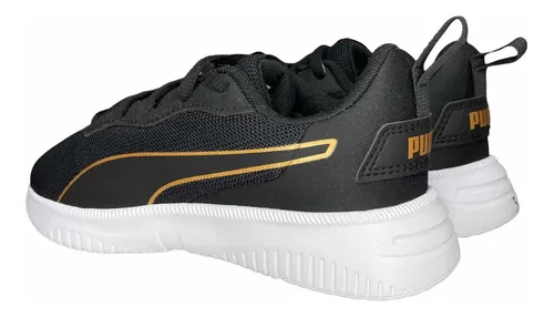 Tenis puma top dorados niño