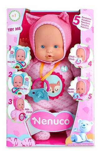 Nenuco Bebote Habla Rie Succiona 5 Funciones 14781 Edu