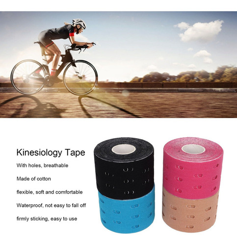 Cinta De Kinesiología Impermeable, 4 Piezas, Elástica Y Tran