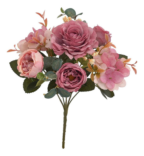 Arreglo De Ramos De Novia Con Flores De Peonía Artificiales