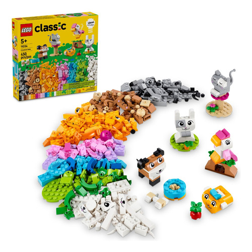 Lego Classic Animais De Estimação Criativos 11034 Com 450pcs