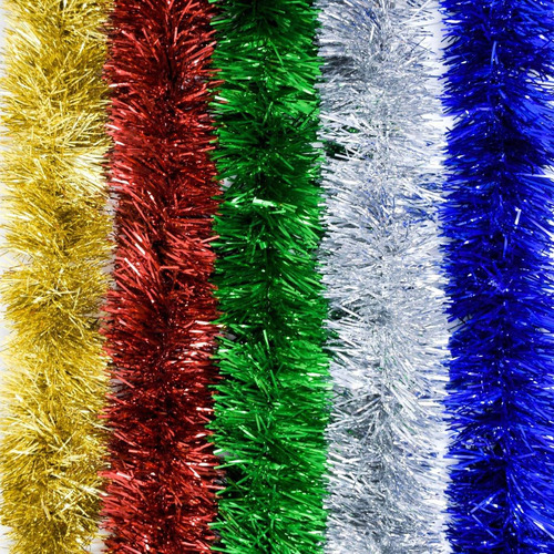 Imagen 2 de 3 de Guirnalda Navidad Clásica Colores 10 Cm X 2 M #100