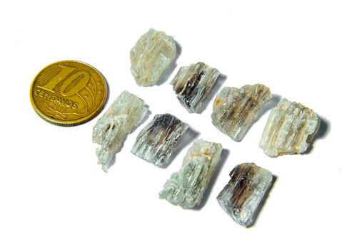 03 Escapolita Bicolor Marialita Pedra Natural 6 A 8ct