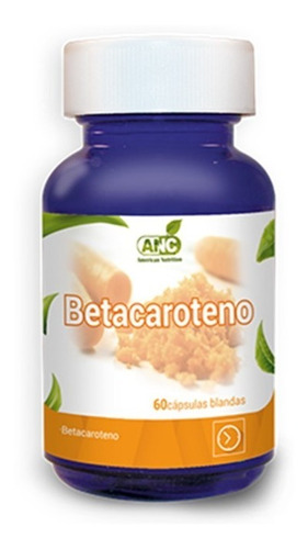 Betacaroteno  Frasco Con 60 Cápsulas Blandas