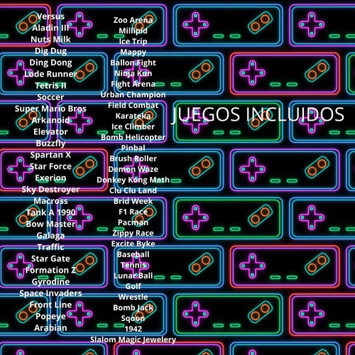 Imagen 3 de 10 de Consola De Juego Retro Nes Av C/500 Juegos Level Up