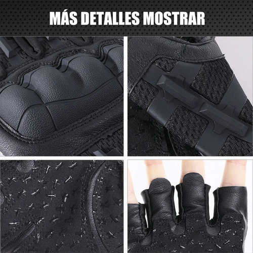 Guantes Tácticos Militares Motocicleta Medio Dedo Protección