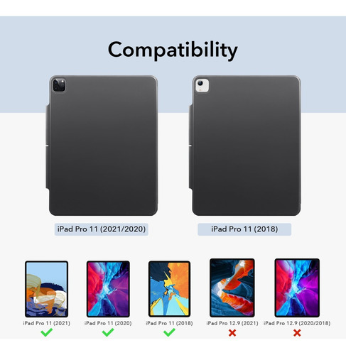 Funda Eser Magnetic Anti-Impact iPad Pro 11 M2 (2022) Color Negro