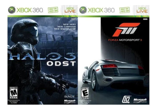 Jogo Forza Motorsport 3 + Halo 3 Odst Xbox 360 Físico Usado (Usado)