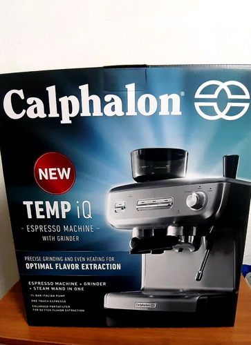 Cafetera Calphalon Temp Iq Máquina De Espresso Con Molinillo