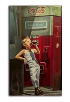 Comprar Cuadro Decorativo Coca Cola 29x50 Com Anuncio Retro Cocacola