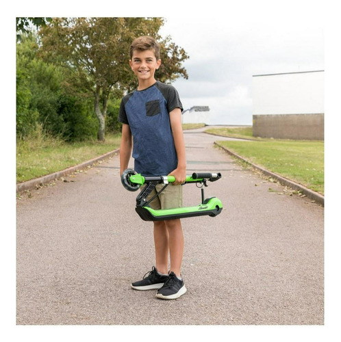 Scooter Eléctrico Plegable Con Luz Led Xootz Color Verde