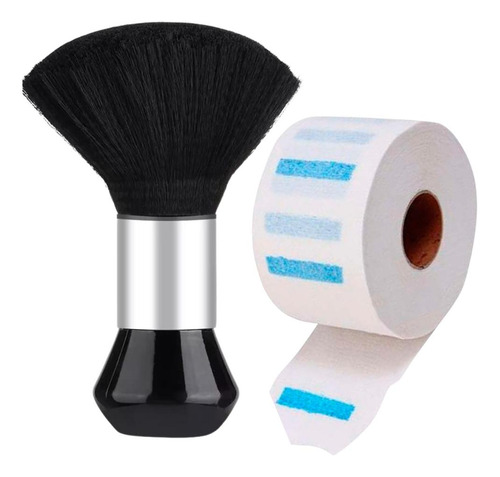 Kit Barbeiro Espanador Pincel Bolinha + 100 Golas Higiênica