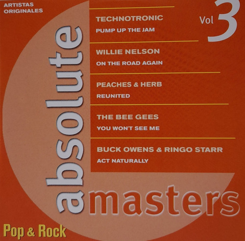 Cd Absolute Masters (pop & Rock Vol 3)