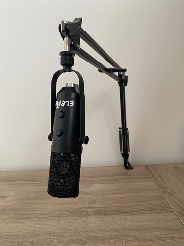 Imagen 5 de 10 de Microfono Condenser Elefir Xlr Con Brazo -echo Nuevo En Caja