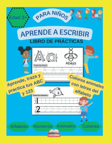 Aprende A Escribir - Libro De Practicas Para Ninos | Edad 3