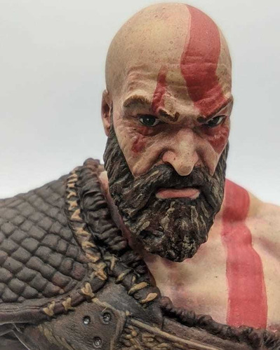 Busto Kratos God Of War Resina 3d 12 Cms