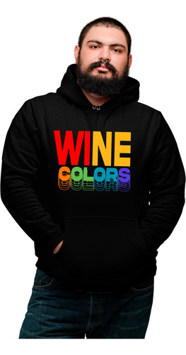 Sudadera/hoddie 2xl Unisex Wine Colors Basic Andrea Lakshmi