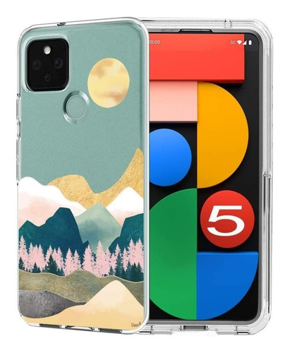 Funda Para Google Pixel 5 Diseño Con Montañas