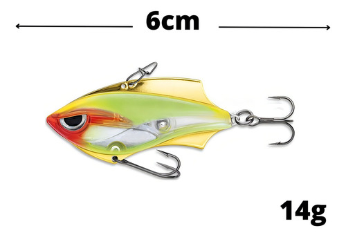 Cuchilla Rapala Rap-v de Isca, 6 cm, 14 g, color payaso