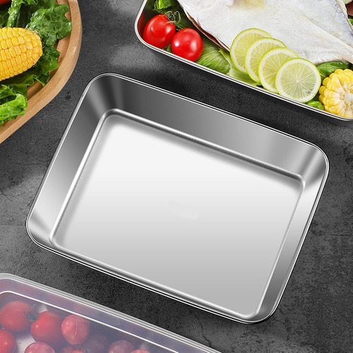 Caja Rectangular De Acero Inoxidable Para Almacenamiento De