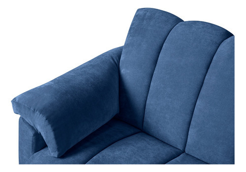 Sofa Cama Individual Plegable Sillon Moderno Mercury Cosmic Color Azul