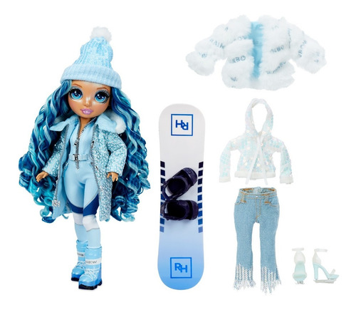 Imagen 3 de 7 de Muñeca Rainbow High Winter Break Moda Ropa Coleccion Edu