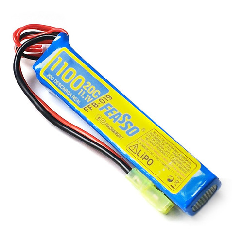 Bateria Lipo 11.1v 1100mah 20c Airsoft 1 Stick Serve Pdw