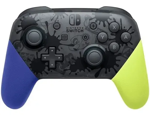 Joystick Pro Nintendo Switch Edicion Splatoon 3 Cor Azul Azul