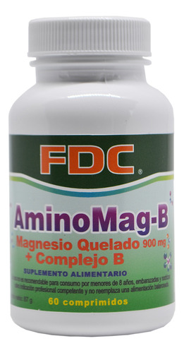 Aminomag-b 900 Mg X 60 Comprimidos
