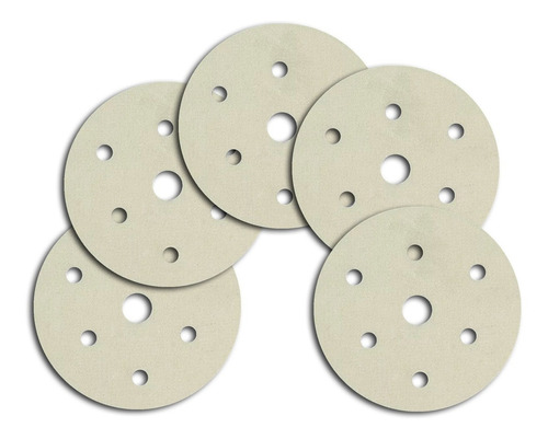 Juego 5 Lijas Circulares 125mm Grano 120 P Madera Omaha