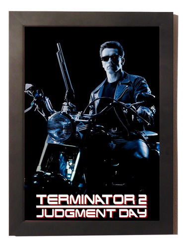 Poster Quadro Com Moldura Exterminador Futuro 2 