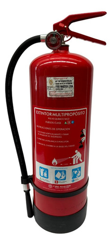 Extintor 6kg Abc + Soporte Tripode Para Negocios Fire Master