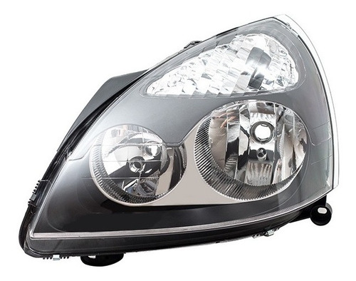 Optica Izq. Fondo Negro (h1/h7) Renault Clio 2006-2013