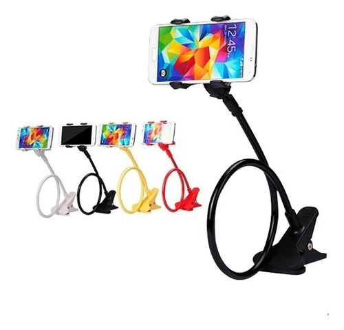 Base Soporte Flexible Pinza Para Celular Universal 360