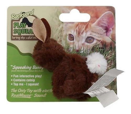 Imagen 2 de 3 de Juguete Gatos Conejo Play N Squeak Backyard Bunny