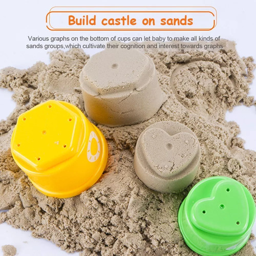 X 10 Unidades De Tazas Apilables Juguete Montessori