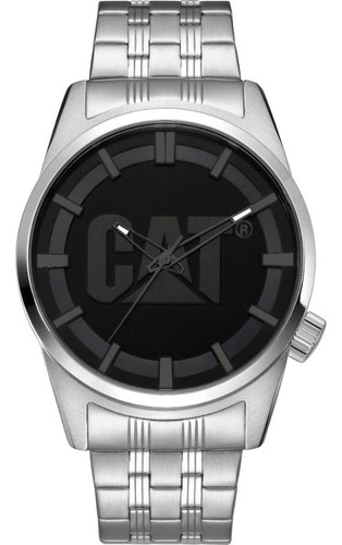 Cat Icon Reloj Para Hombre, Caja De Acero Inoxidable De 42 M