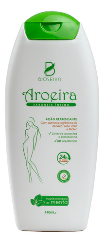 Sabonete Corporal Íntimo Bioseiva Aroeira Menta 140ml
