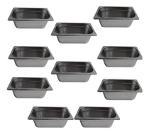 Comprar Kit 9 Cuba Gastronômica Gn 1u002F4 100mm Aço Inox Rechaud Buffet