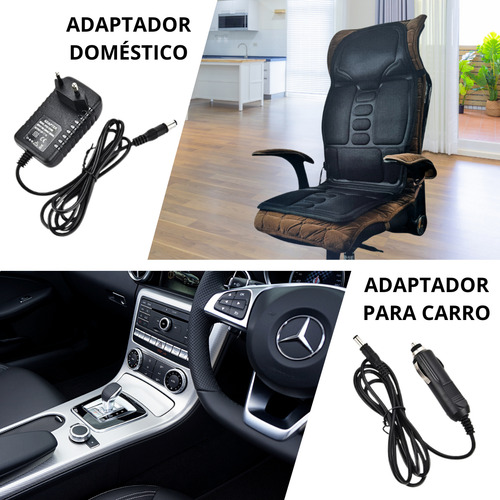 Assento Massageador Eletrico Costas Carro Sofa Cadeira