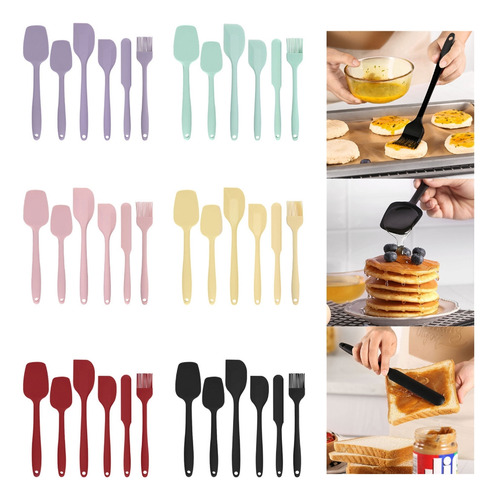 (bk) De 6 Raspadores De Silicona Para Tartas, Versátiles, Ut
